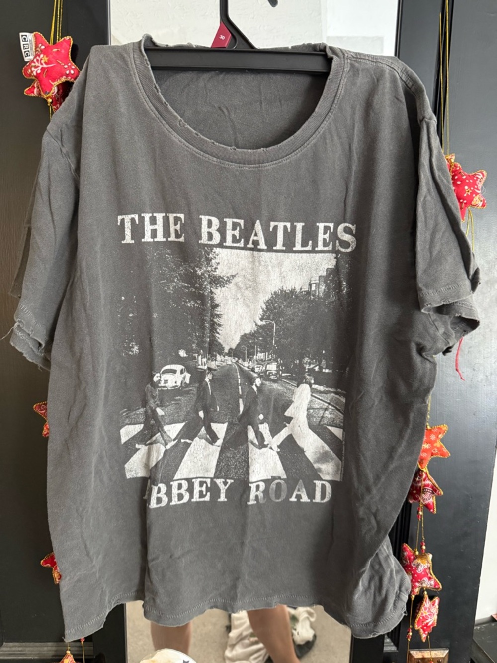 Junk Food Black Beatles Abbey Road Graphic Tee